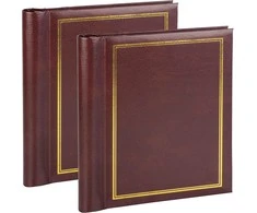 Nuotraukų rėmelis Victoria Collection Albumas SA20S Magnetic 20pgs Classic, slyva 2vnt