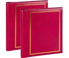 Nuotraukų rėmelis Victoria Collection Albumas SA40S Magnetic 40psl Classic, raudonas 2vnt