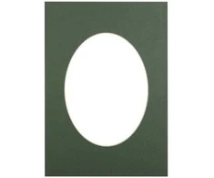 Nuotraukų rėmelis Victoria Collection Passepartout 15x21, žalias oval