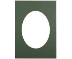 Nuotraukų rėmelis Victoria Collection Passepartout 21x29.7, žalias oval