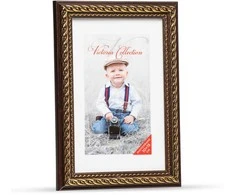 Nuotraukų rėmelis Victoria Collection Photo frame Action 4 10x15, juodas/auksinis