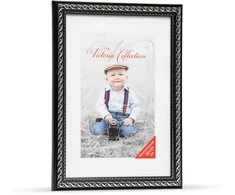 Nuotraukų rėmelis Victoria Collection Photo frame Action 4 15x21, juodas/sidabrinis