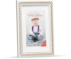 Nuotraukų rėmelis Victoria Collection Photo frame Action 4 10x15, baltas/auksinis