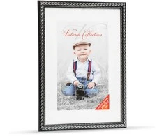 Nuotraukų rėmelis Victoria Collection Photo frame Action 4 21x29,7, juodas/sidabrinis