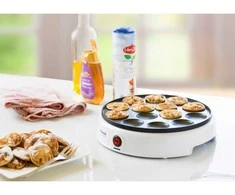 Virtuvinės svarstyklės Bestron mini pancake maker APFM700W, baltas
