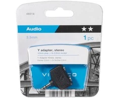 Vivanco adapteris 3,5 mm – 2x3,5 mm garso įrašas (46514)