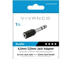 Vivanco adapter 3.5mm - 6.3mm