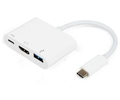 Vivanco adapteris USB-C – HDMI 3in1, baltas (34293)
