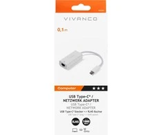 Vivanco adapter USB-C - LAN RJ45