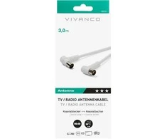 Vivanco antena cable angled 3m