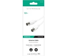 Vivanco antena cable Coaxial 1.5m