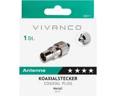 Vivanco antena cable conntector, metal