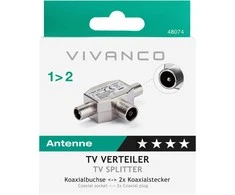 Vivanco antena cable splitter TV