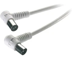 Vivanco antenos kabelis su kampu 1,5 m, baltas
