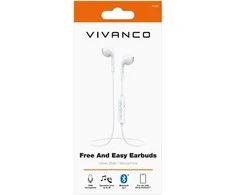 Vivanco belaidės ausinės Free&amp;Easy Earbuds, balta (61736)