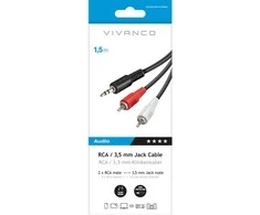 Vivanco cable 3.5mm - 2xRCA 1.5m