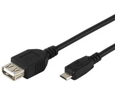 „Vivanco“ kabelis „microUSB“ – USB OTG 0,15 m (45298)