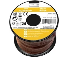Vivanco cable spool 2x0.75mm 10m