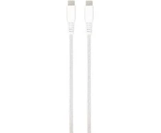 Vivanco kabelis USB-C – USB-C LongLife įkrovimas 1,5 m, baltas (62398)