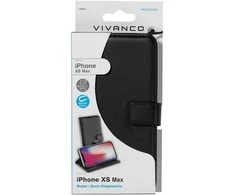 Dėklas Vivanco case iPhone XS Max Wallet, juodas (38826)