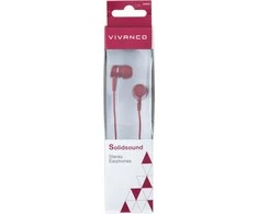 Vivanco ausinės Solidsound, raudona (38904)