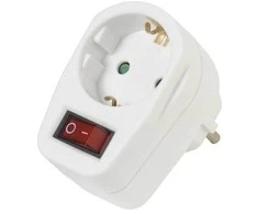 Vivanco Schuko adapteris su jungikliu (22396)