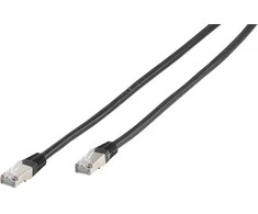 Vivanco tinklo kabelis CAT 6 2m, juodas (45316)