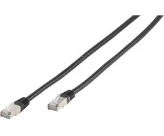 Vivanco tinklo kabelis CAT 6 2m, juodas (45316)