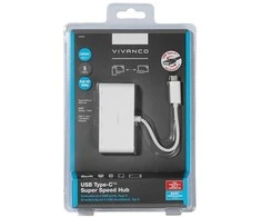 Nežinomas Šakotuvas VIVANCO 34292, USB-C, HUB, 4-portų