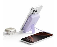 „Xiaomi“ magnetinė išorinė baterija 10000 su įmontuota | 10000 mAh | Violetinė
