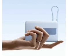 „Xiaomi“ magnetinė išorinė baterija 10000 su įmontuota | 10000 mAh | Violetinė