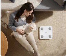 Svarstyklės Xiaomi smart scale Body Composition Scale S400, baltas