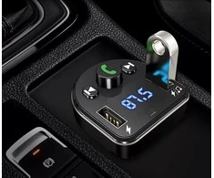 XO FM moduliatorius BCC01 Bluetooth MP3 automobilinis įkroviklis 15W juodos spalvos