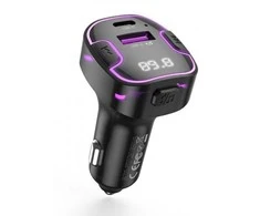 XO FM transmitter + charger BCC12 BT MP3, juodas
