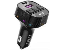 XO FM transmitter/charger BCC17 BT 30W, juodas