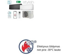 DAIKIN šilumos siurblys Stylish Nordic 3.0/3.2 kW, FTXTA30CW-RXTA30C (balta)
