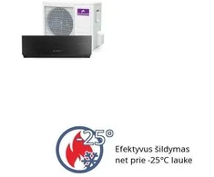 Sieninis oro kondicionierius AlpicAir AWI/O-36HRDC1TB 3.5/3.8 kW (juodas)