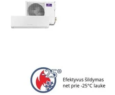 Sieninis oro kondicionierius AlpicAir AWI/O-36HRDC1TW 3.5/3.8 kW (baltas)