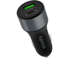 Epico 63W automobilių įkroviklis - kosminė pilka (9915101900015) (Atnaujinta)