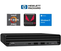 Hewlett Packard (HP) HP 805G8 Mini Ryzen 5 PRO 5650G 16GB 256SSD M.2 NVME WiFi WIN11Home (RW87189WH) (Atnaujinta)