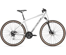 Kalnų dviratis Rock Machine Crossride 300 Gloss Sidabrinis/Juodas/Pilkas (Rato dydis: 29 Rėmo dydis: XL) (803.2023.28027) (Atnaujinta)