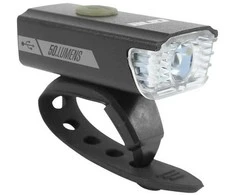 Priekinis žibintas Rock Machine F.Light 20 USB Juodas/Pilkas (RF070701) (Atnaujinta)