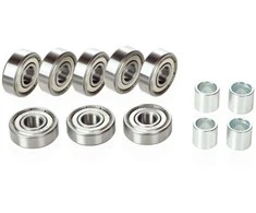Raven Guolių komplektas ABEC 9 CHROME (8 pcs) (RS92536) (Atnaujinta)