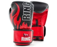 Ring Sport Bokso pirštinės Ring Fire (RR-15) 6 oz, juodos/raudonos (RR-15/06) (Atnaujinta)