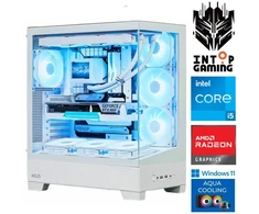 Stacionarus kompiuteris INTOP AQUA i5-14400F 16GB DDR5 1TB SSD M.2 NVME+2TB RX9060XT 16GB WIN11Pro (RW91764) (Atnaujinta)