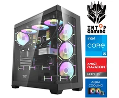 Stacionarus kompiuteris INTOP AQUA i5-14400F 64GB DDR5 1TB SSD M.2 NVME+2TB RX9060XT 16GB no-OS (RW90764NS) (Atnaujinta)