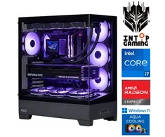 Stacionarus kompiuteris INTOP AQUA i7-14700F 64GB DDR5 1TB SSD M.2 NVME+2TB RX9060XT 16GB WIN11Pro (RW91640) (Atnaujinta)
