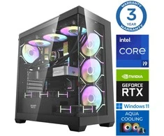 Stacionarus kompiuteris INTOP AQUA i9-14900KF 32GB DDR5 2TB SSD M.2 NVME+4TB RTX5070Ti 16GB WIN11 (RW72430WH) (Atnaujinta)