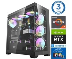 Stacionarus kompiuteris INTOP AQUA Ryzen 7 7700X 32GB DDR5 1TB SSD M.2 NVME+2TB RTX5060Ti 16GB WIN11Pro (RW44640)