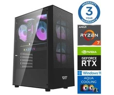 Stacionarus kompiuteris INTOP AQUA Ryzen 7 7700X 16GB DDR5 500SSD M.2 NVME+4TB RTX5060Ti 16GB WIN11Pro (RW73373) (Atnaujinta)